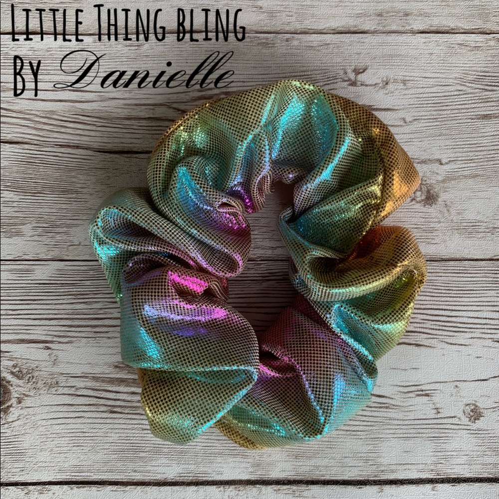 Unicorn colored Hair Scrunchie for kids and adults